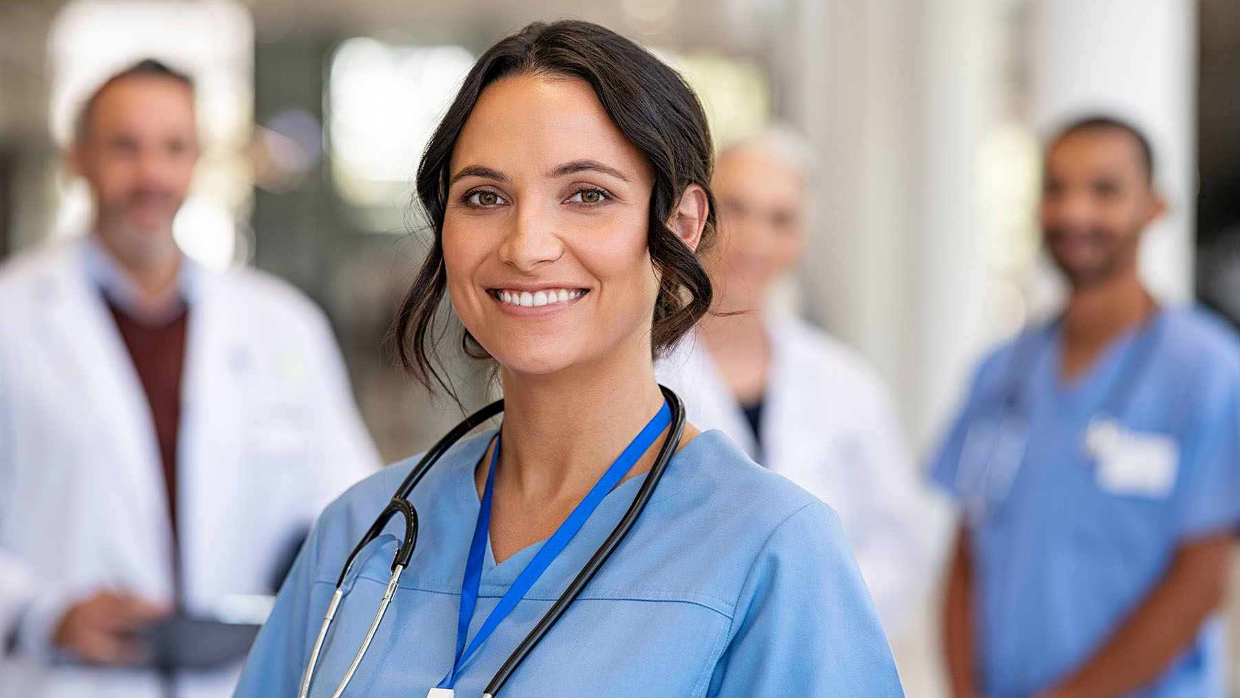 Nurses smiling